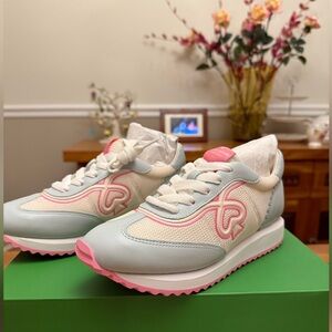 Kate Spade Brigitte Mesh Runner Sneaker Kk687 Blue And Pink Sz 6